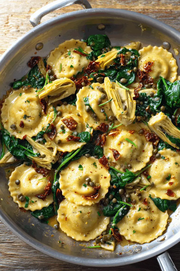 Sausage Stuffed Butternut Squash with Spinach, Pecans, and Cranberries
