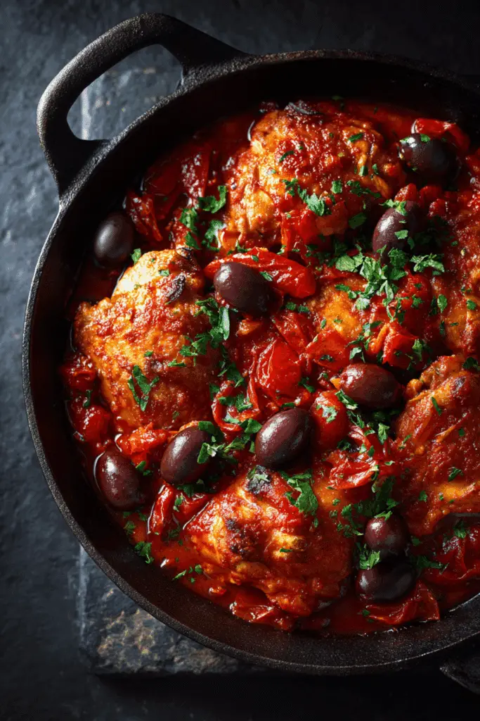 One Pan Mushroom Cacciatore
