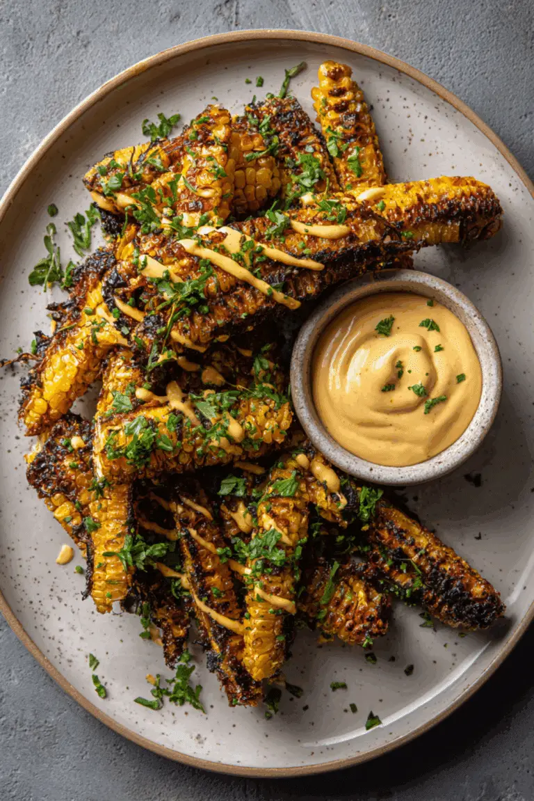 Corn Ribs with Spicy Mayo