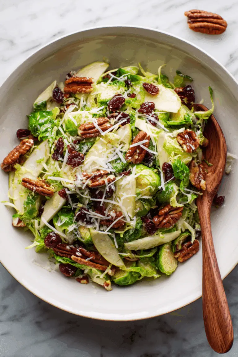 Warm Brussels Sprouts Salad with Bacon and Apple