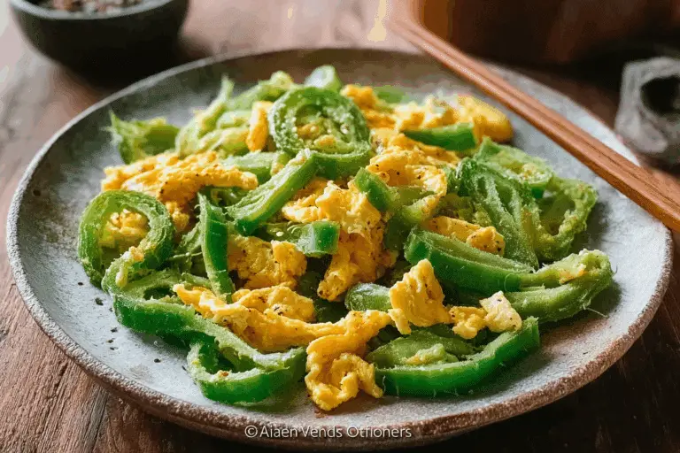 Stir-Fried Bitter Melon with Scrambled Eggs