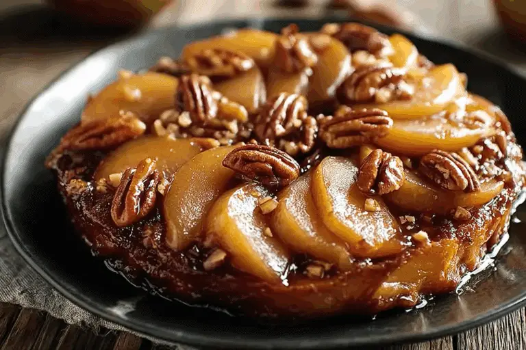 Pear Maple And Pecan Tarte Tatin