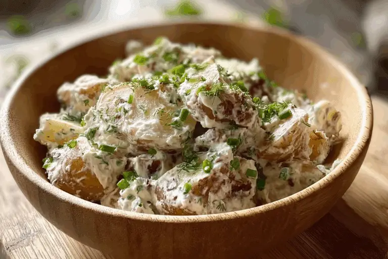 Viral Smashed Potato Salad