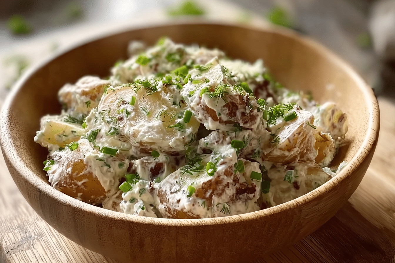 Viral Smashed Potato Salad