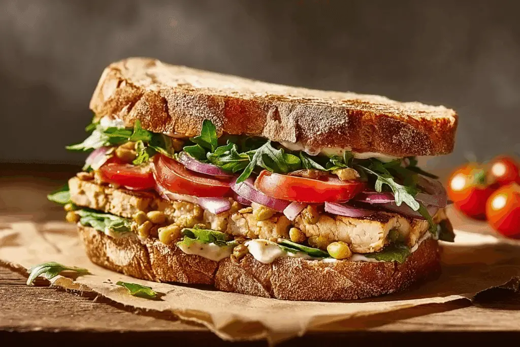 No Bread High Protein Sandwich