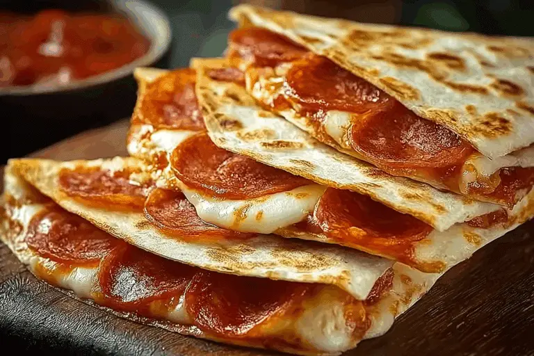 Pepperoni Pizza Quesadillas