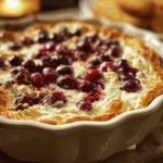 Baked Cranberry Cream Cheese Dip with a Golden Crust