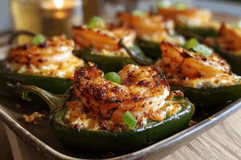 Fiery Cajun Shrimp Stuffed Jalapeños