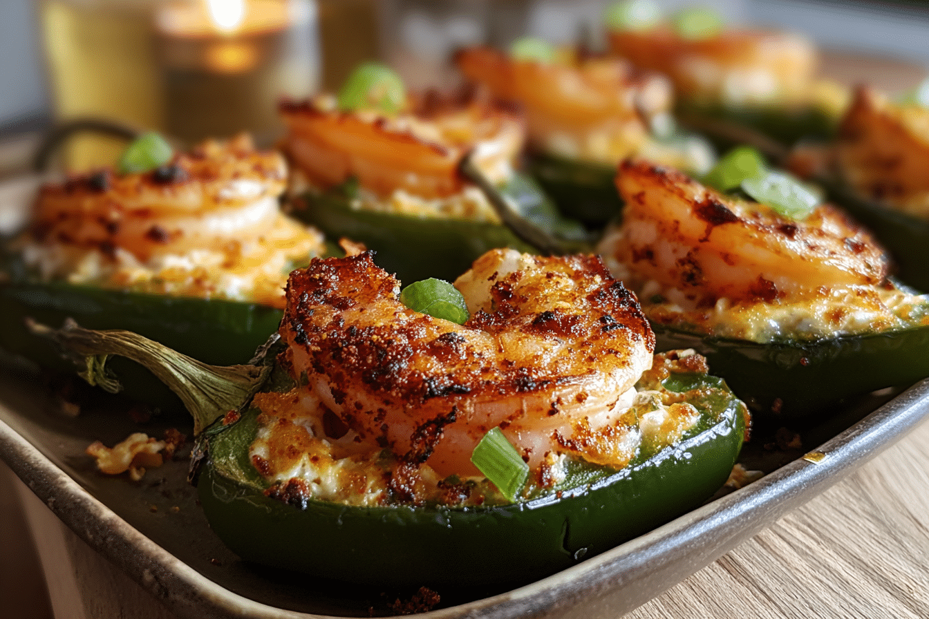 Fiery Cajun Shrimp Stuffed Jalapeños