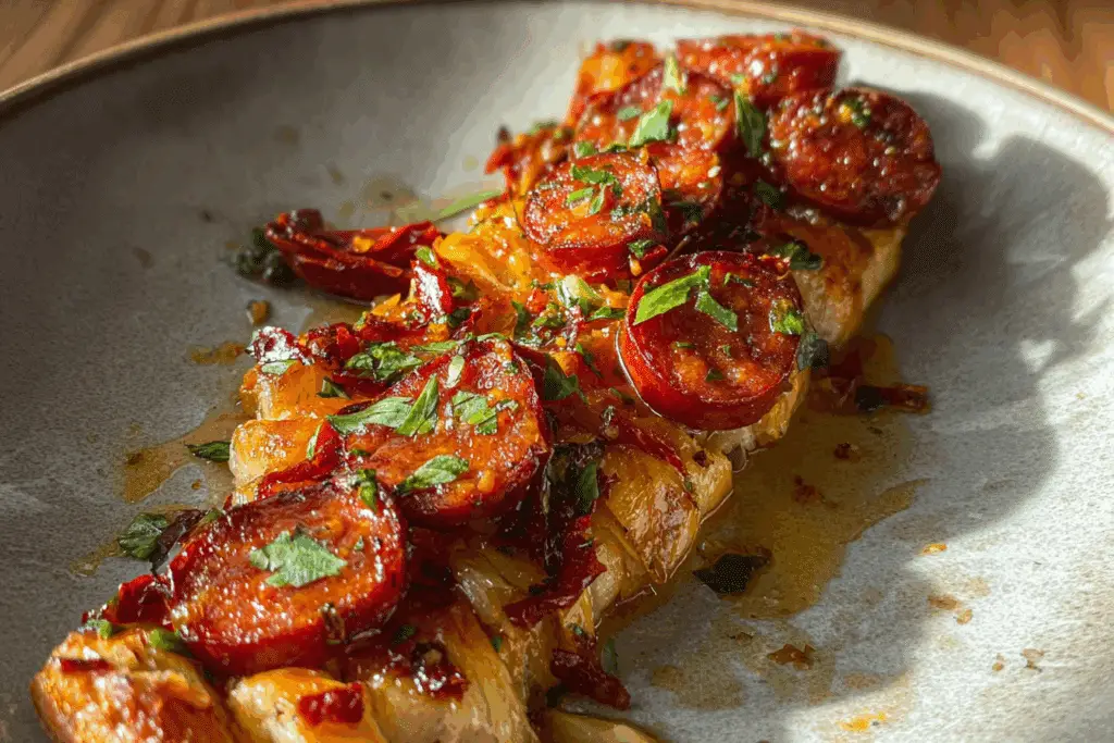 Chorizo and Hot Honey Garlic
