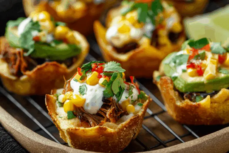 Brisket Elote Tostón Cups