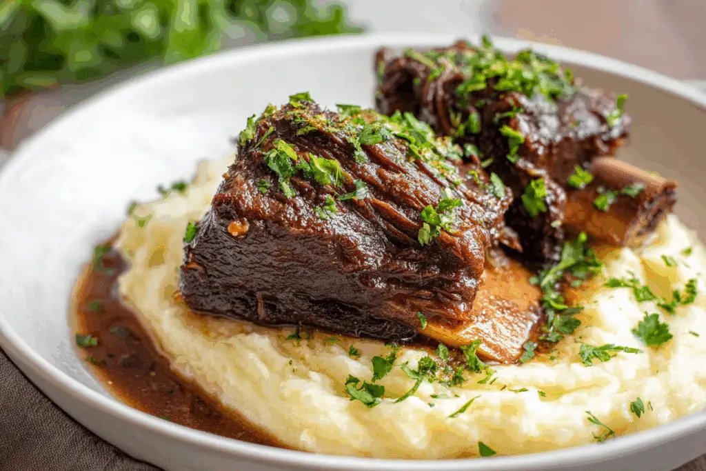 Slow Braised Fall‑Off‑The‑Bone Short Ribs