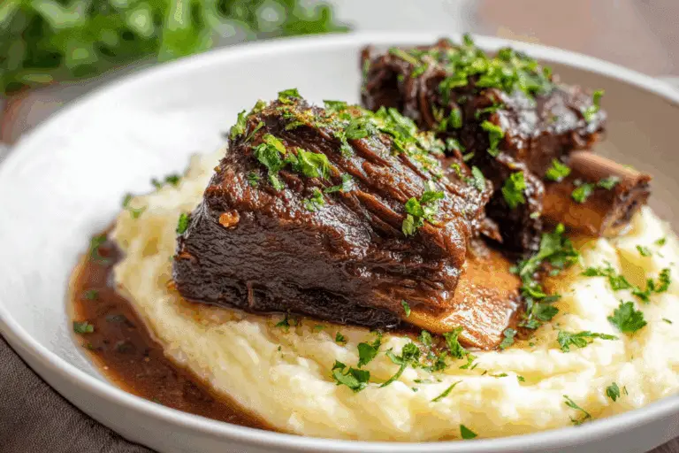 Slow Braised Fall‑Off‑The‑Bone Short Ribs