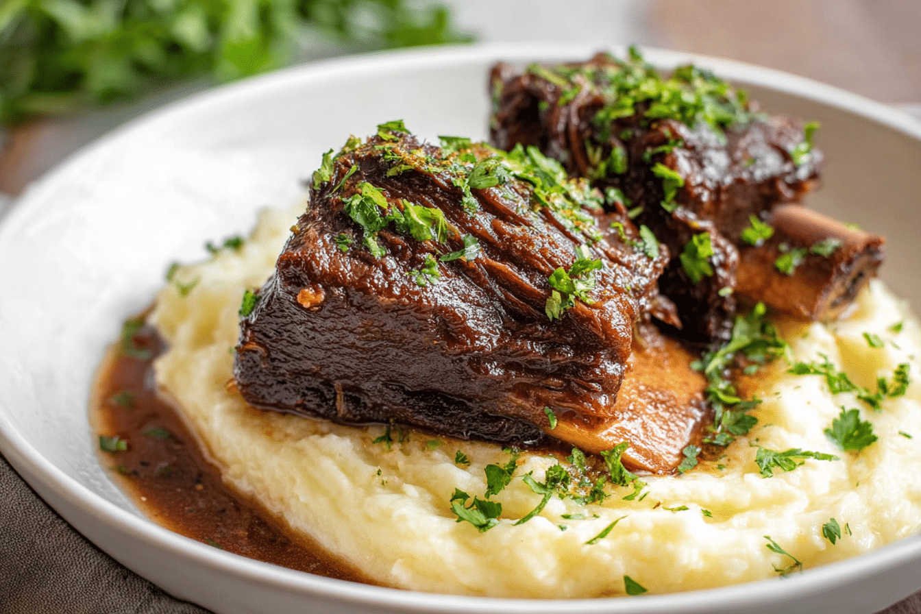 Slow Braised Fall‑Off‑The‑Bone Short Ribs