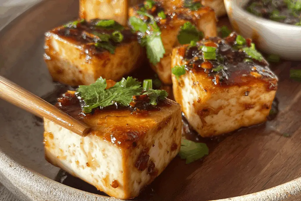 Stick Shaped Tofu in a Marine Marinade