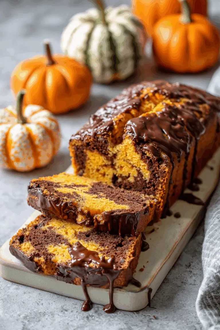Pumpkin Marble Cake (vegan)
