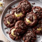 Chocolate Thumbprint Cookies with Custard Filling