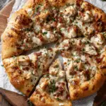 Spicy Chicken Alfredo Pizza