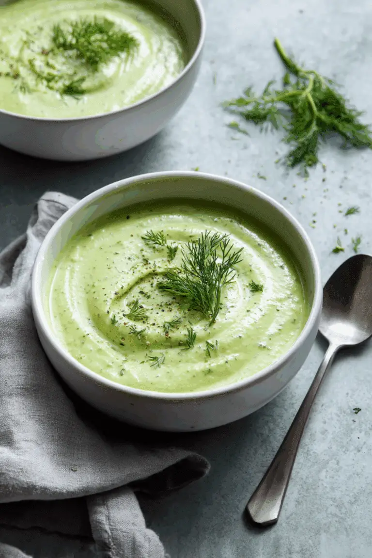 Cucumber Avocado Blender Soup