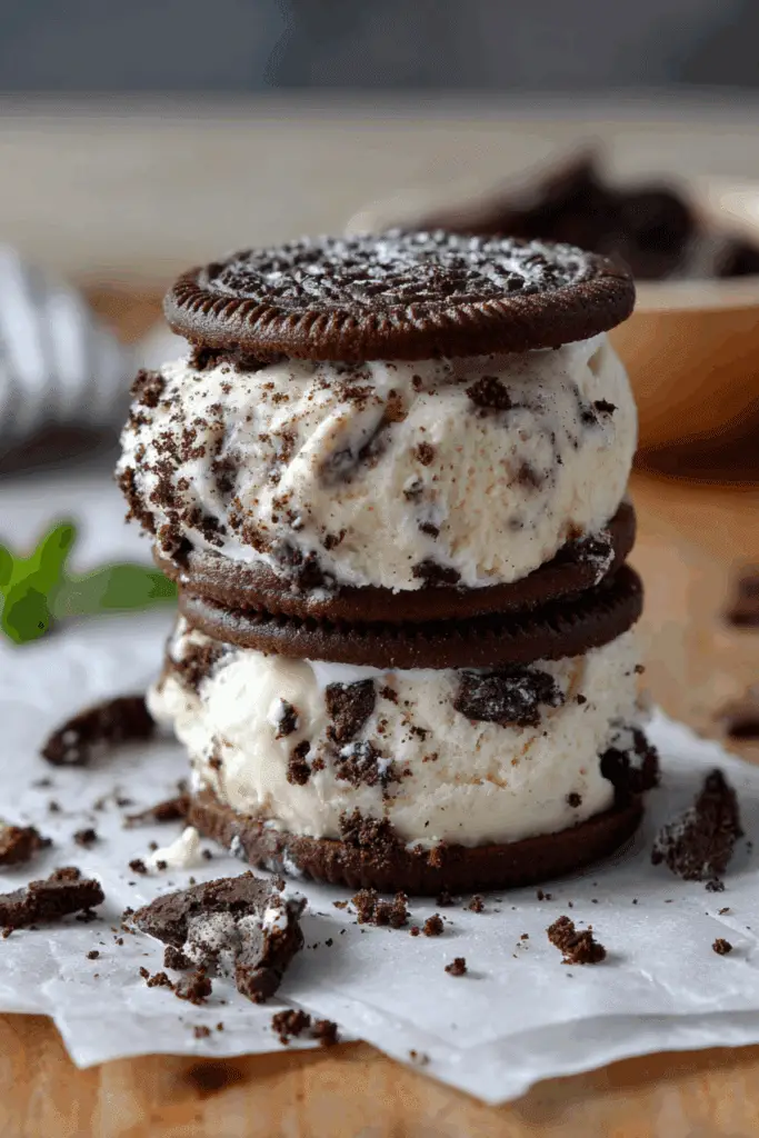 Oreo Ice Cream Sandwich