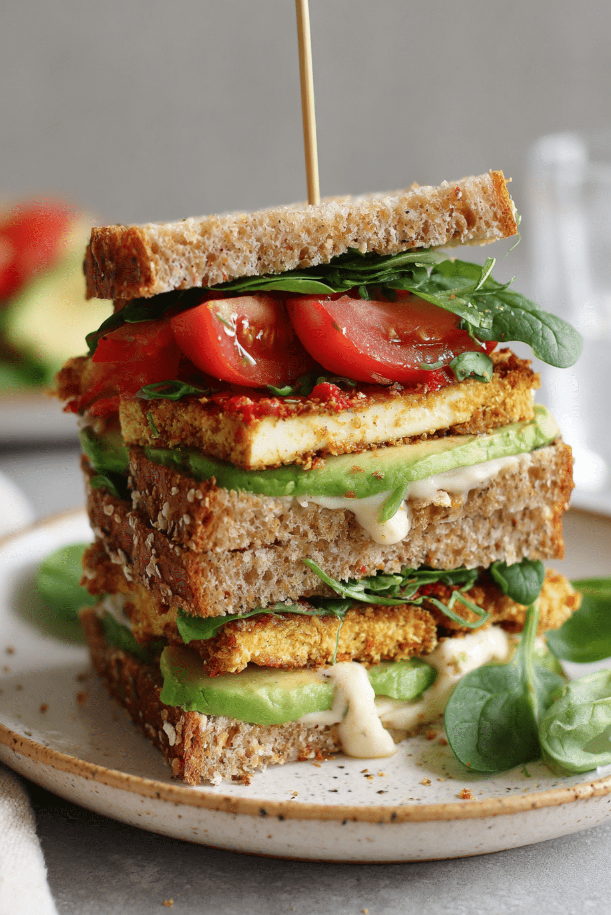 TLT - Tofu Lettuce Tomato Sandwich