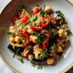 Roasted Eggplant & Chickpea Salad