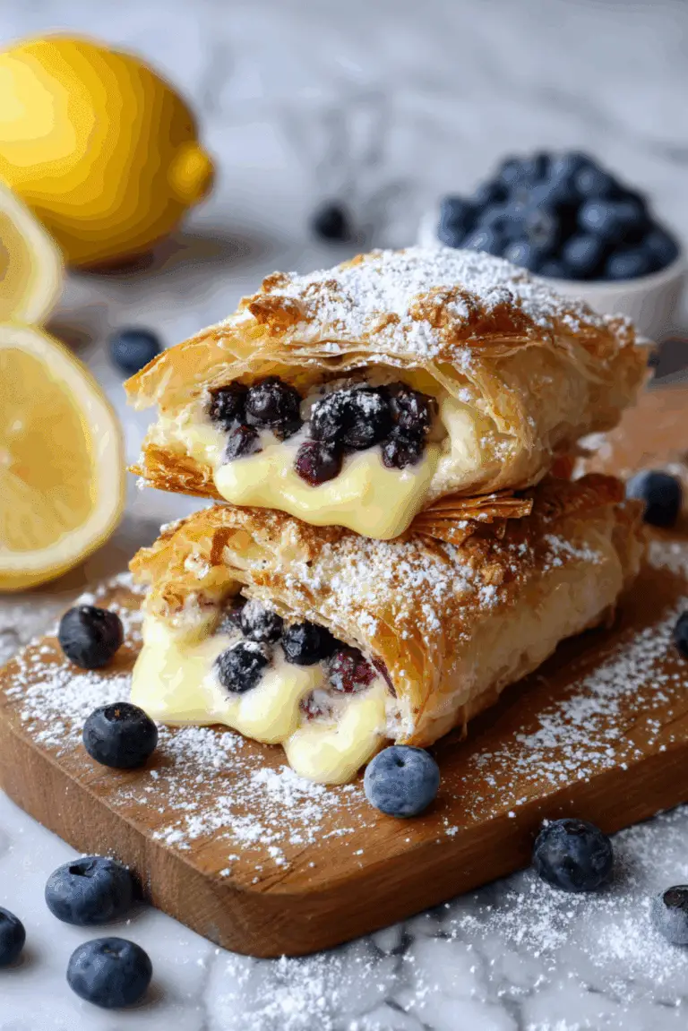 Lemon & Blueberry Bougatsa Parcels