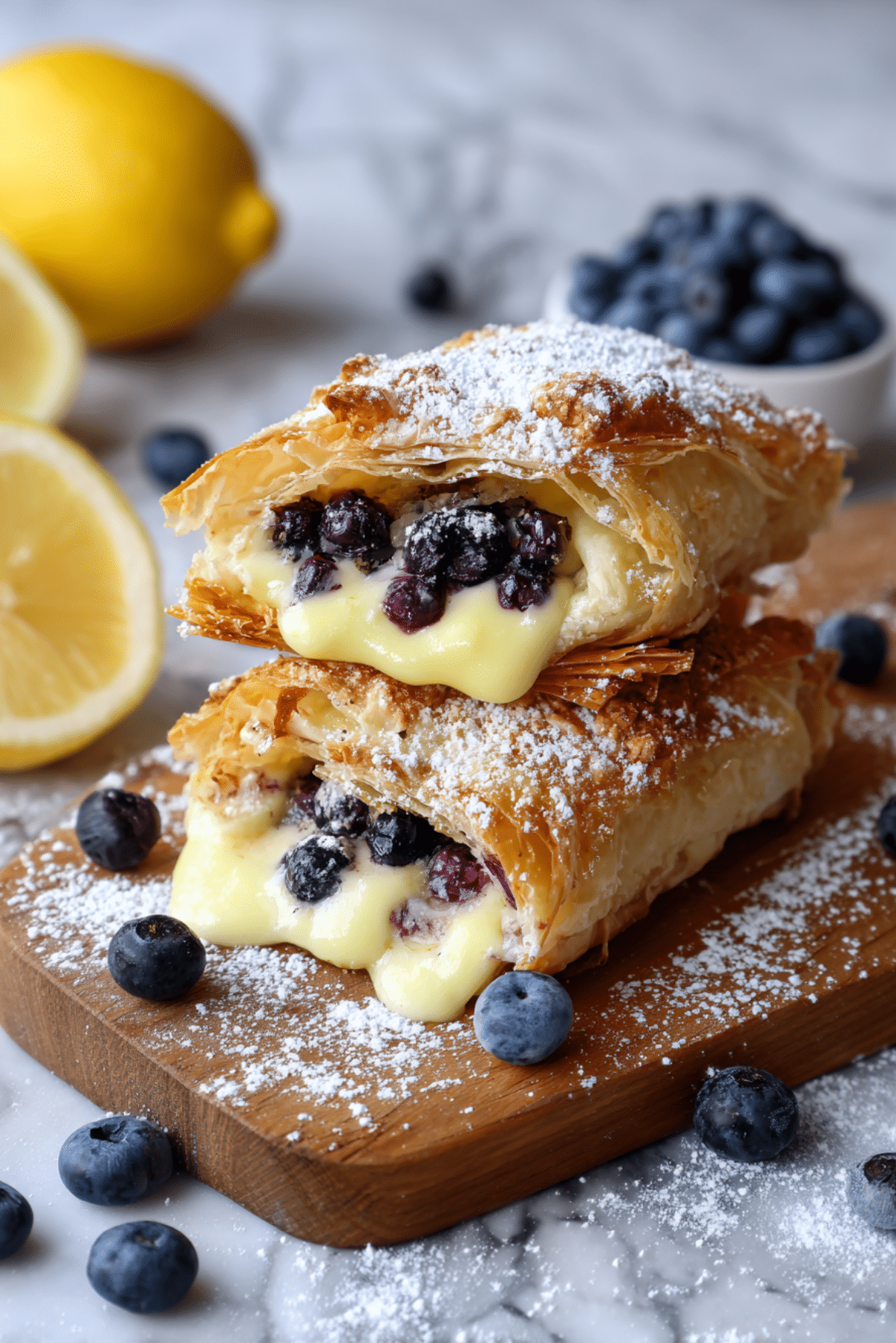 Lemon & Blueberry Bougatsa Parcels