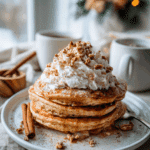 Pumpkin Spice Eggnog Pancakes