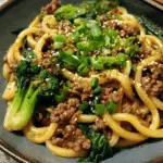 Udon Sautées au Bœuf & Bok Choy