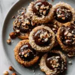 Hazelnut Thumbprint Cookies with Silky Ganache