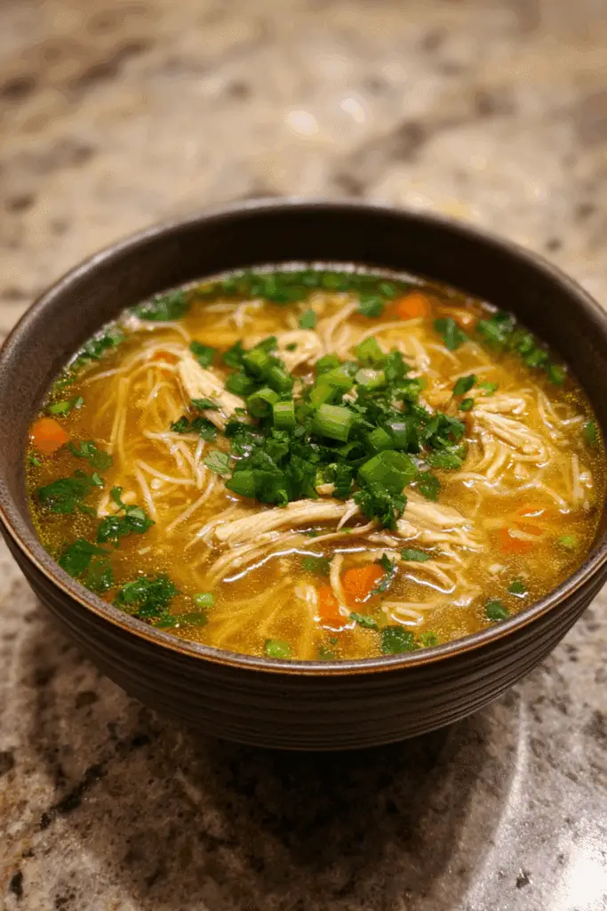 Cozy Chicken Vermicelli Soup Delight