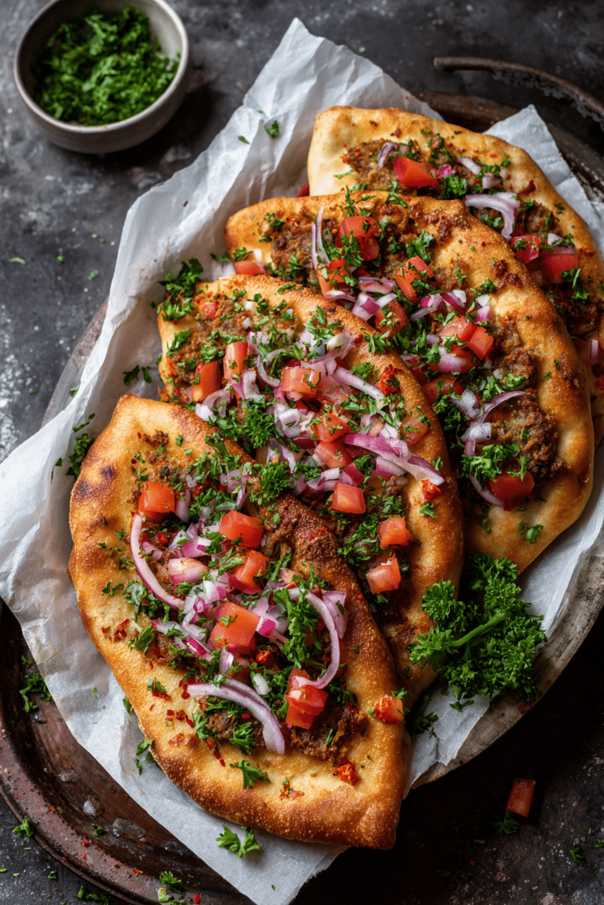 Lahmajeen Fatayer (Middle Eastern Meat Pies)