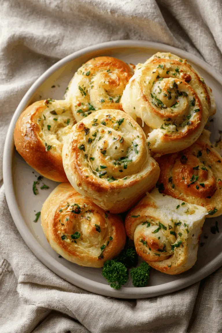 Cheese Stuffed Garlic Butter Rolls