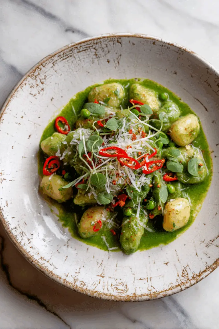 Green Veggie Gnocchi