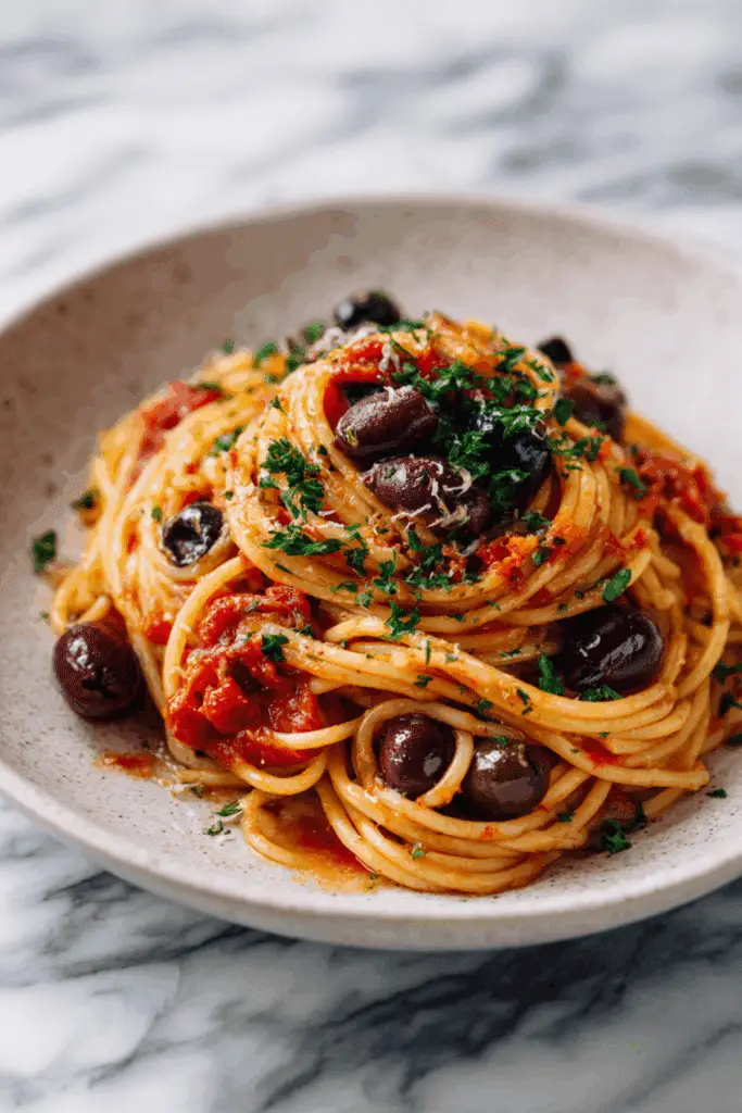 Puttanesca Spaghetti