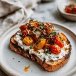 Roasted Tomato Goat Cheese Toast