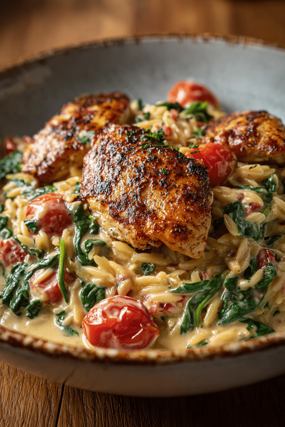 Creamy Chicken Orzo