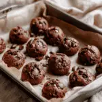 Chai-Spiced Double Chocolate Tahini Cookies