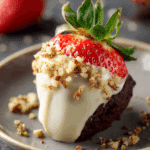 Brownie Stuffed Strawberries