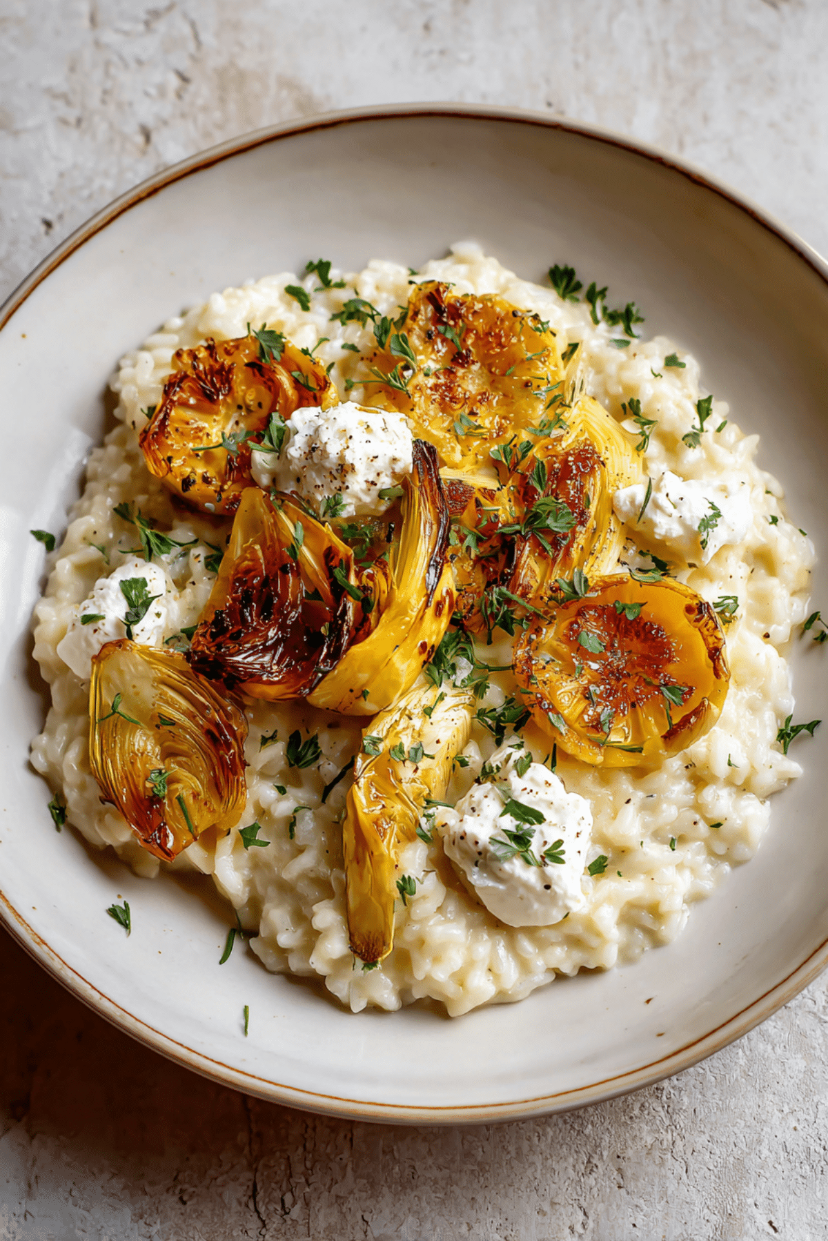 Leek & Burrata Risotto