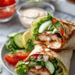 Chipotle Chicken Wrap with Creamy Chipotle Sauce