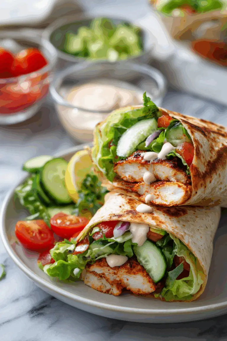 Chipotle Chicken Wrap with Creamy Chipotle Sauce