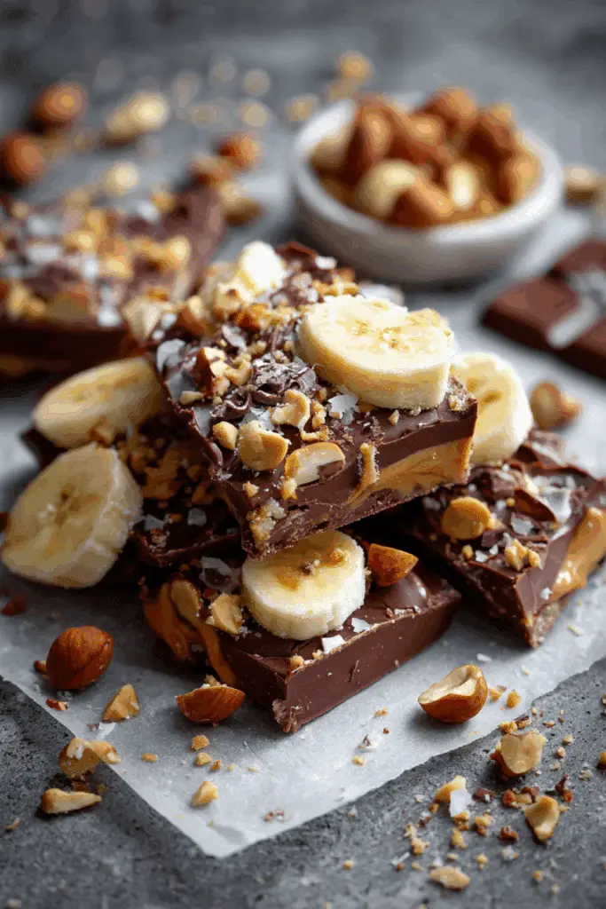 Snickers Banana Bark