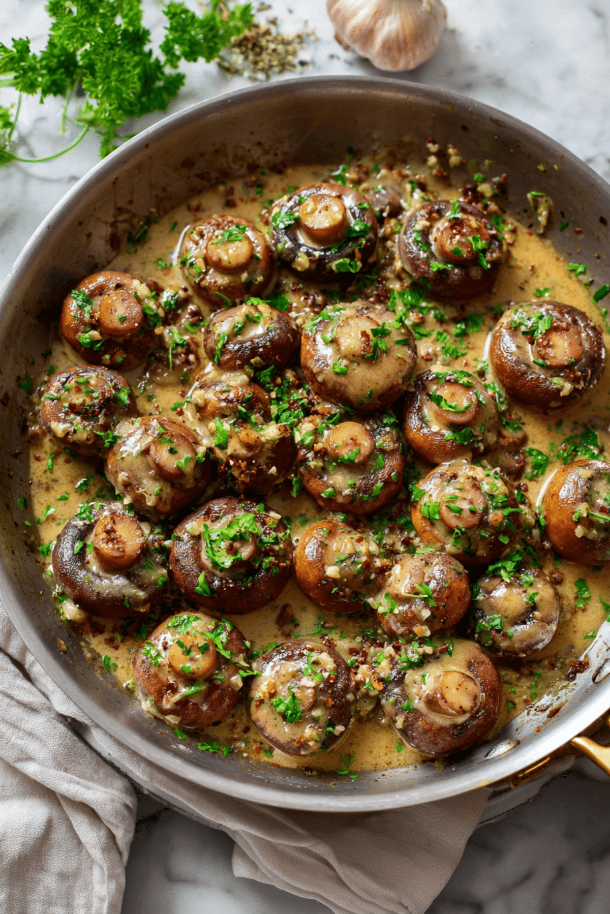 Butter Garlic Mushrooms