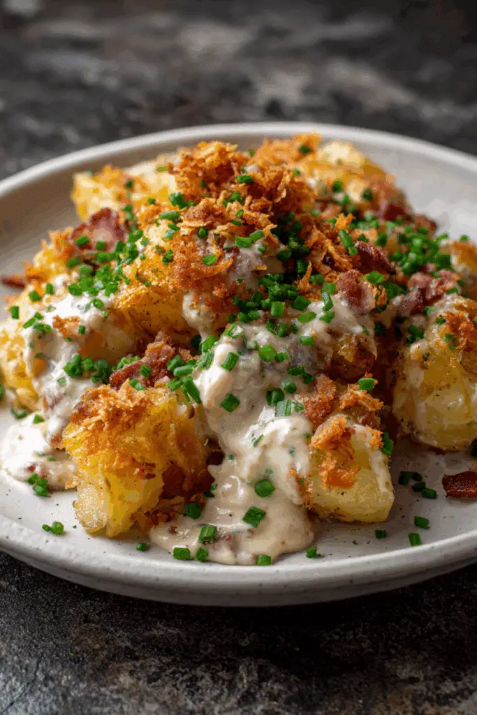 Loaded Crushed Potatoes