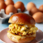 Crispy Hash Browns & Egg Brioche Sandwich