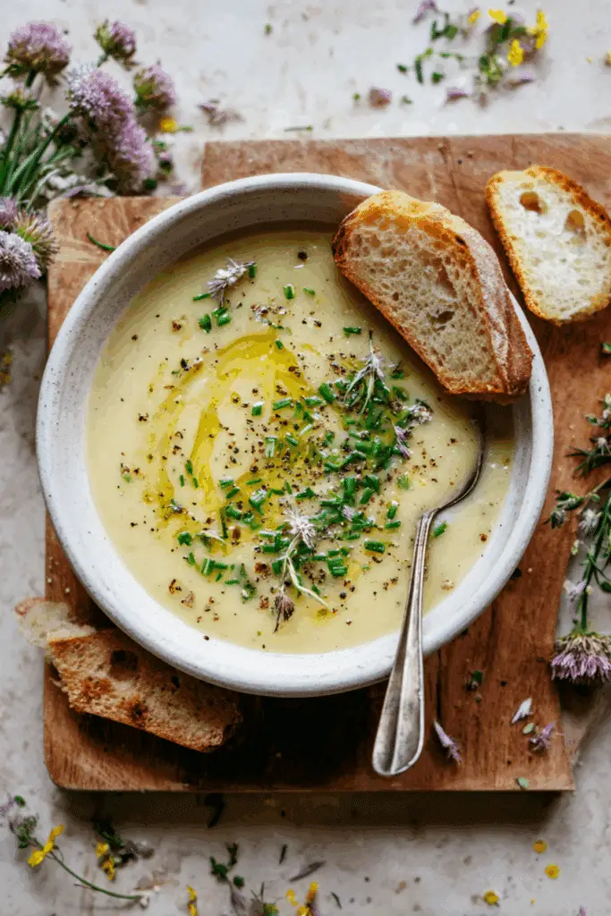 High Protein Potato Leek Soup