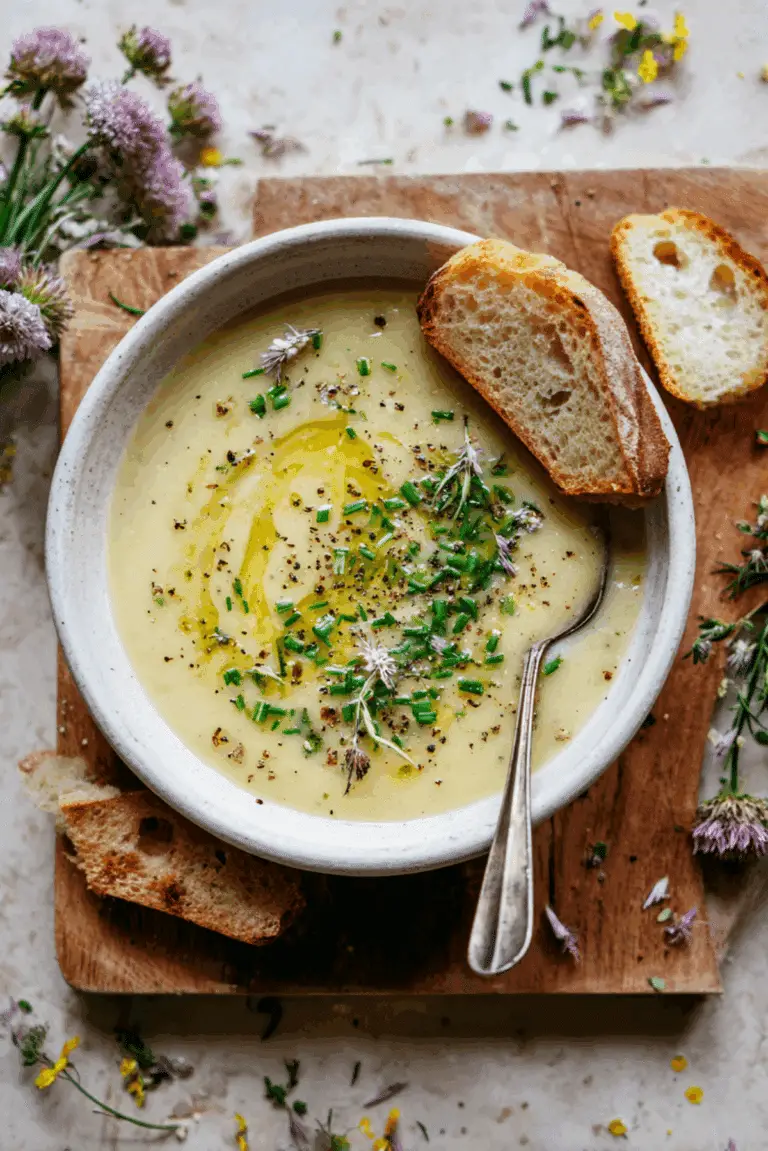 High Protein Potato Leek Soup