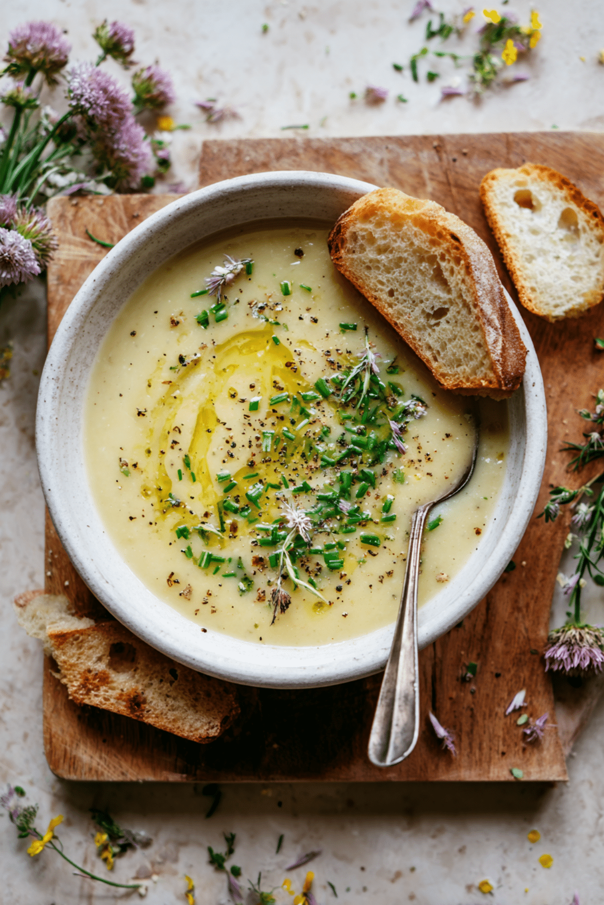 High Protein Potato Leek Soup
